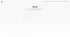 Desktop Screenshot of bludit.com